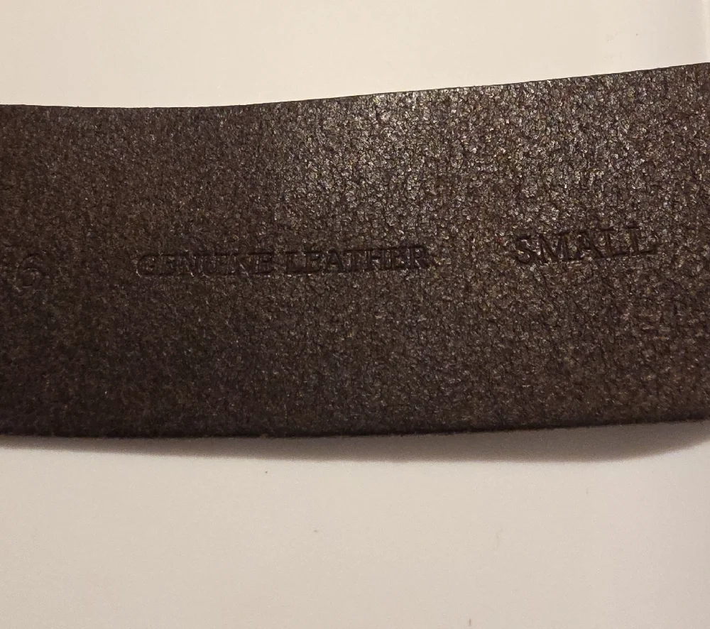 Aeropostale Black Leather Belt Silver Buckle
